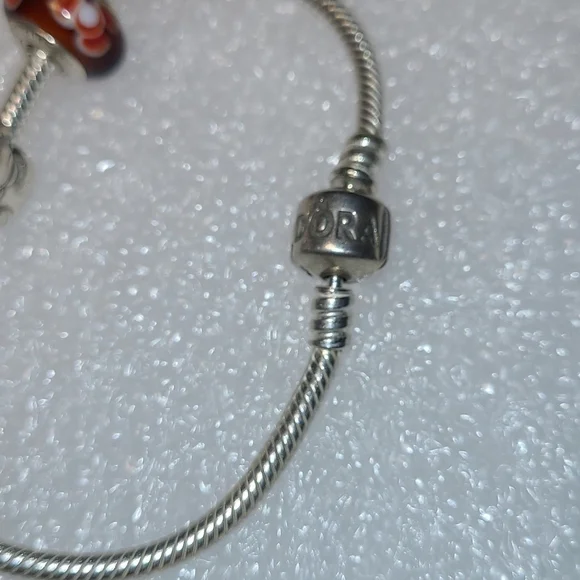 Vintage Pandora Charm Bracelet with Charms 925 - Picture 5 of 15